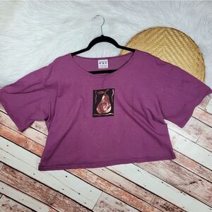 Artworks Graphic Boxy Shirt Hand paint Art‎ to wear Lagenlook